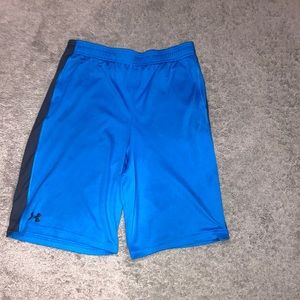 Boys blue underarmor shorts